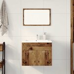 vidaXL Ensemble de meubles salle de bain 2 Pièces bois d'ingénierie