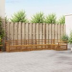 vidaXL Ensemble de canapés d'extérieur 6 Pièces Naturel