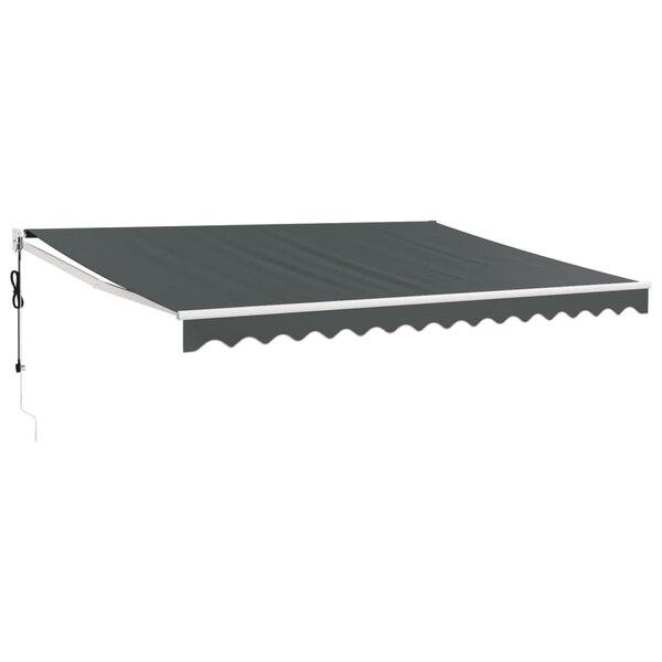 vidaXL Auvent rétractable automatique anthracite 5x3 m