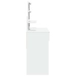 vidaXL Coiffeuse avec LED blanc 100x40x130 cm