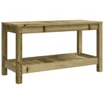 vidaXL Banc de jardin 82 5x35x45 cm bois de pin imprégné