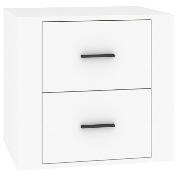 vidaXL Table de chevet Blanc 50x39x47 cm