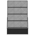 vidaXL Cache-pot de jardin Noir 105 x 30 x 170 cm Métal