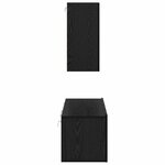 vidaXL Ensemble meuble TV 4 Pièces Chêne noir 120 x 30 x 30 cm