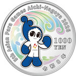 Monnaie AICHI NAGOYA 5th Asian Para Games 1 Oz Argent 1000 Yen Japan 2026 (PRÉCOMMANDE)