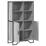 vidaXL Buffet haut sonoma gris 79 5x35 5x137 5 cm bois d'ingénierie