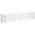 vidaXL Lit surélevé à gabion Fer galvanisé 500x100x100 cm