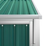 vidaXL Abri à outils de jardin vert 88x89x161 cm acier galvanisé