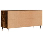vidaXL Meuble TV chêne fumé 104x35x50 cm bois d'ingénierie
