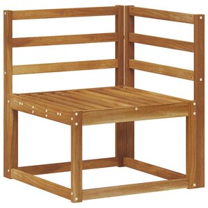 vidaXL Canapé d'angle extérieur Bois d'Acacia Massif Naturel