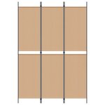 vidaXL Paravent en 3 panneaux Beige 150 x 220 cm Tissu