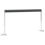 vidaXL Auvent autoportant Anthracite 5 x 3 m Polyester