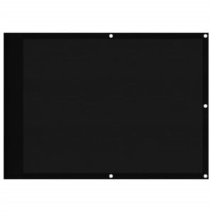 vidaXL Écran de balcon noir 75x1000 cm 100  polyester oxford