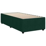 vidaXL Sommier à lattes de lit avec matelas Vert foncé 90x190 cm