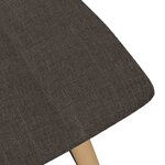Vidaxl tabourets de bar lot de 2 taupe tissu