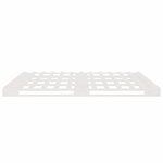 vidaXL Lit de palette blanc 200x200 cm bois de pin massif