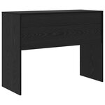 vidaXL Bureau d'écriture en chêne noir Chêne noir Bois d'ingénierie