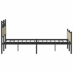 vidaXL Cadre de lit sans matelas chêne sonoma 140x190 cm