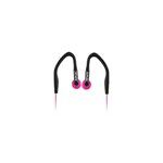 R-MUSIC Runner Kit - Ecouteurs intra-auriculaires filaires + Brassard universel pour smartphone - Rose
