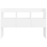 vidaXL Buffet Blanc brillant 105x30x70 cm Bois d’ingénierie
