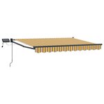 vidaXL Store rétractable manuel avec LEDs 3 5 x 2 5 m