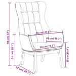 vidaXL Chaise de relaxation Bleu Tissu