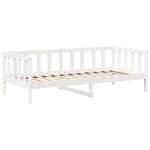 vidaXL Ensemble de lit de jour et de banc et toit 90x190 cm pin massif