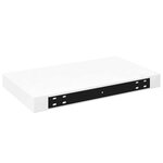 vidaXL Étagère murale flottante 4 Pièces Blanc brillant 40x23x3 8 cm MDF