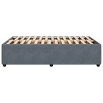 vidaXL Cadre de lit sans matelas gris foncé 120x200 cm velours