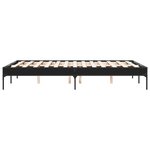 vidaXL Cadre de lit sans matelas noir 140x190 cm