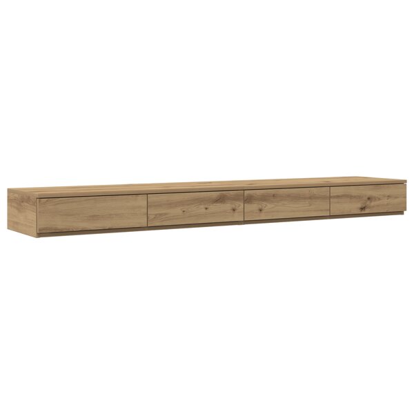 Tiroirs de lit vidaXL en chêne artisan - 180x36 5x16 5 cm en bois d'ingénierie
