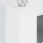 vidaXL Meuble TV mural 2 Pièces Blanc 30 x 31 x 80 cm Bois d'ingénierie