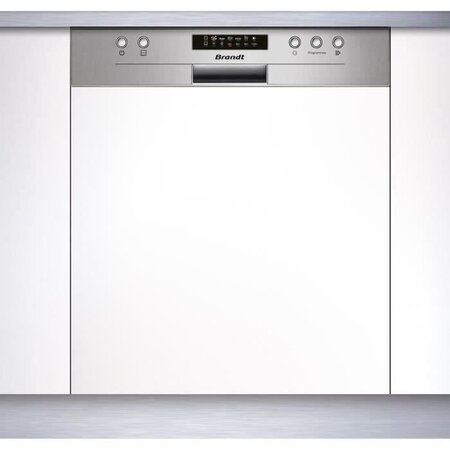 Lave-vaisselle encastrable brandt lve134x - 13 couverts - 44db - silver
