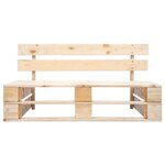 vidaXL Canapé de jardin palette avec coussins rouge Pinède