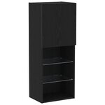 vidaXL Meuble TV Chêne noir 40.5 x 30 x 102 cm Bois d'ingénierie