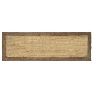 vidaXL Tapis de surface Gris 80 x 200 cm Jute