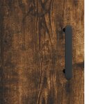 vidaXL Buffet haut chêne fumé 69 5x31x115 cm bois d'ingénierie