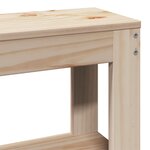 vidaXL Cadre de lit et tête de lit 100x200 cm bois de pin massif
