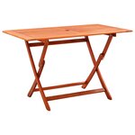vidaXL Ensemble à manger d'extérieur pliable 5 Pièces Bois d'eucalyptus