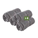 Pack and Move - Lot 4 Couvertures De Protection Pour Déménagement Et Stockage - 1 5 X 2 M - Épaisse Et Résistante - Protection TV Protection Meubles