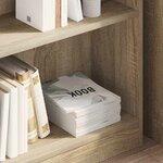vidaXL Bibliothèque chêne sonoma 80x24x75 cm bois d'ingénierie