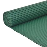 Vidaxl clôture de jardin double face pvc 150 x 500 cm vert