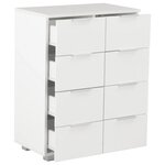 vidaXL Buffet Blanc brillant 60x35x80 cm Bois d'ingénierie
