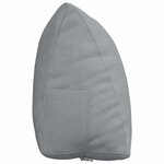 vidaXL Coussin de Dos Gris clair 60 x 20 x 50 cm tissu