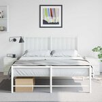 vidaXL Tables de chevet 2 Pièces blanc 34 5x39x44 cm acier