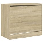 vidaXL Armoire à chaussures chêne sonoma 80x42x69 cm bois d'ingénierie