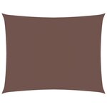 vidaXL Voile de parasol tissu oxford rectangulaire 3 5x4 5 m marron