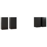vidaXL Meubles TV 4 Pièces Noir brillant 30 5x30x60 cm Aggloméré