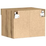 Meubles muraux vidaXL avec éclairage LED 2 Pièces Chêne artisanal 40x30x30 cm