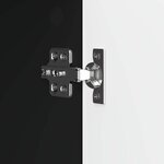 vidaXL Meuble TV Noir 150 x 31 x 47 cm Bois d'ingénierie
